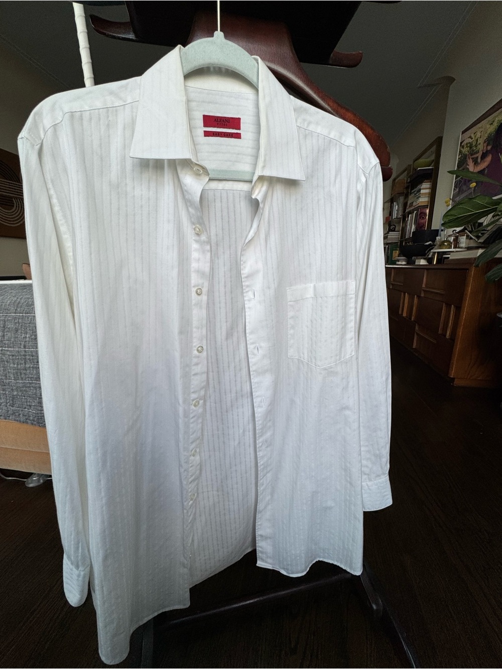 Alfani White Dress Shirt size medium